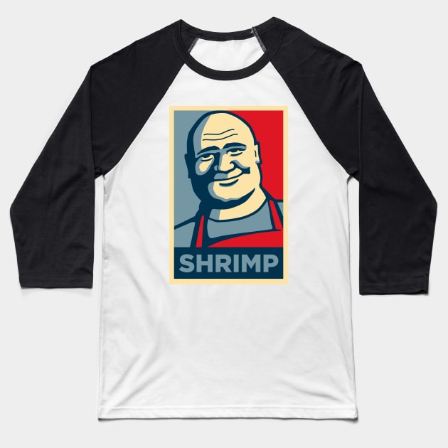 Shrimp Baseball T-Shirt by fozzilized